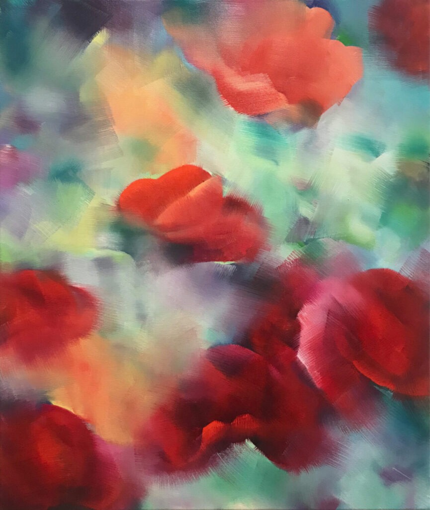 Smaragd Sky, 70 cm x 60 cm, oil on canvas