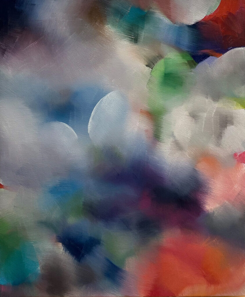 Saphir Dance, 60 cm x 50 cm, oil on canvas,2025